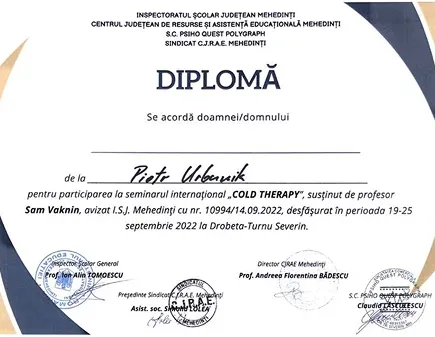 7-dniowe seminarium — “Cold Therapy”