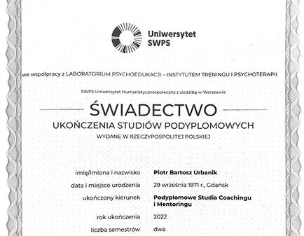 Podyplomowe studia — Coachingu i Mentoringu