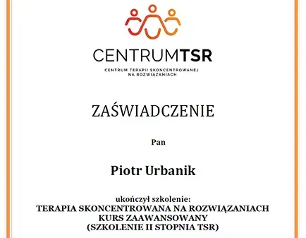 Szkolenie II Stopnia — Terapia Skoncentrowana na rozwiązaniach (TSR)